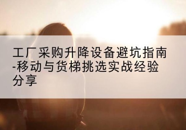 颍泉移动式升降机怎么选-工厂采购升降设备避坑指南-移动与货梯挑选实战经验分享